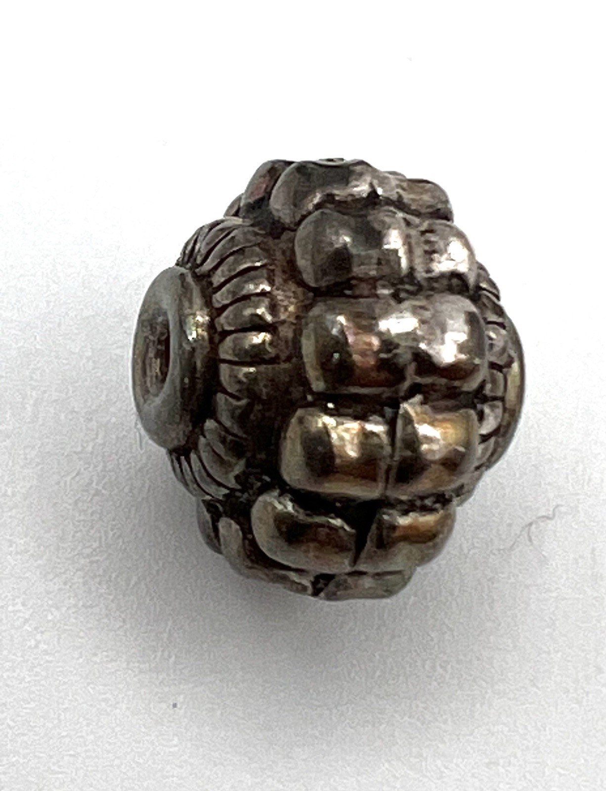 3 Sterling Silver Small Oxidized Bali Spacer Beads 9.5mm – SS112