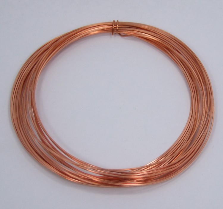 Square Dead Soft 20 GA Copper Crafters and Jewelry Makers Wire 25 Feet
