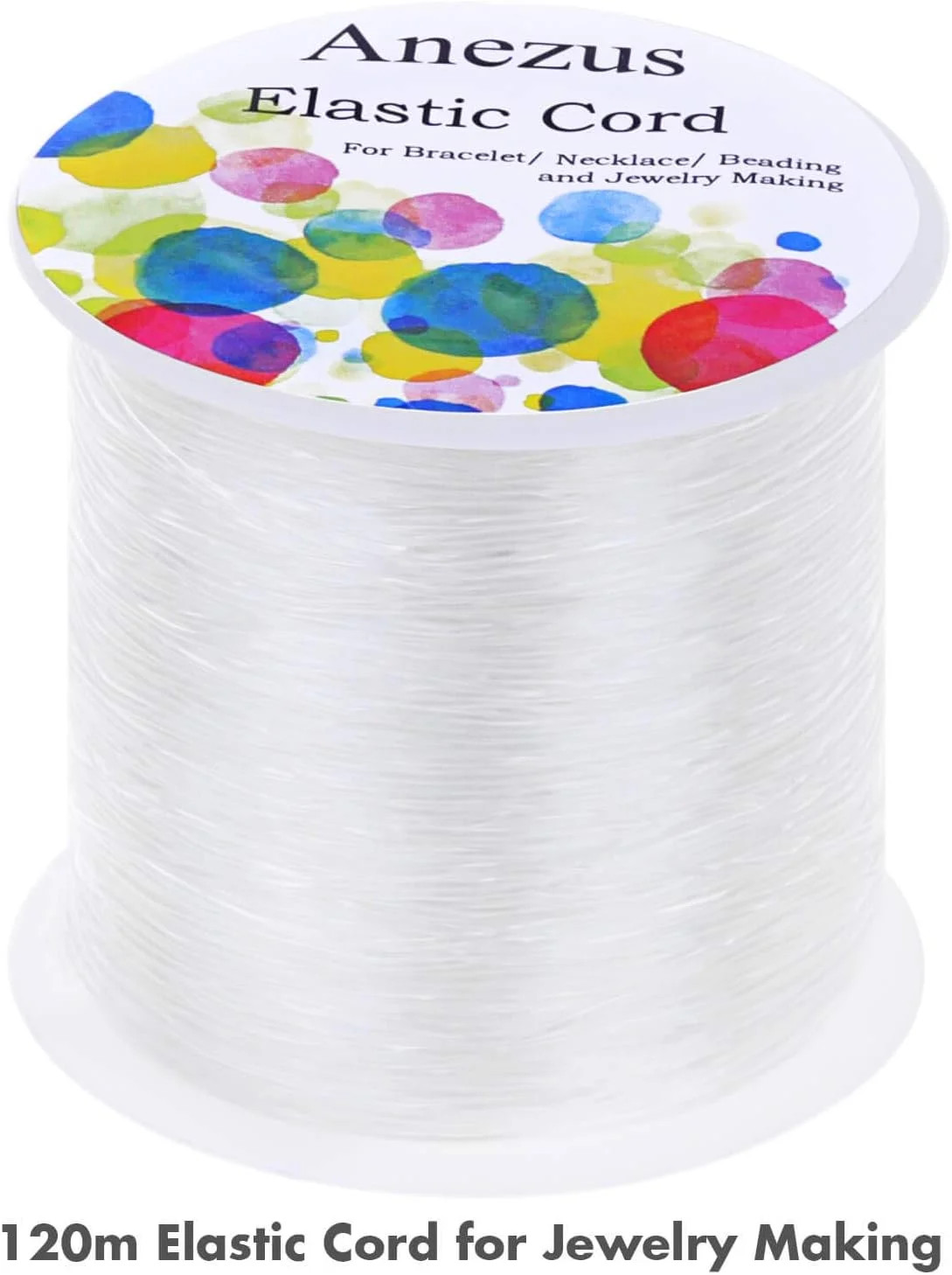 Elastic String for Bracelets,1mm Elastic Bracelet String Beading String Stretch