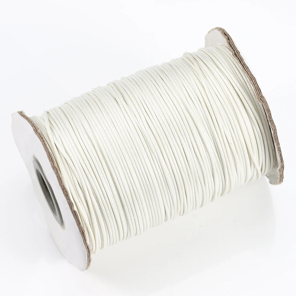 10 Meters 1.0 1.5 2.0Mm Multicolor round Wax Rope Pendant Braided Imitation Leat