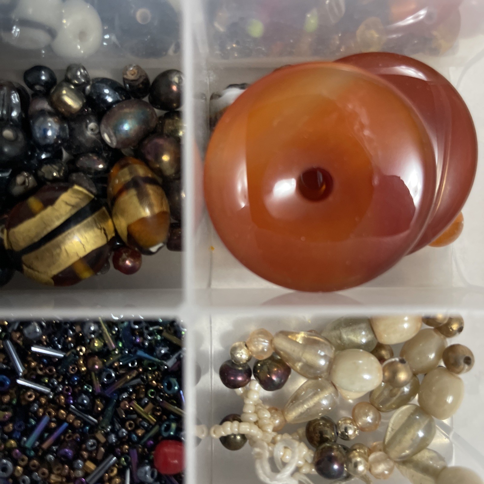 Stones, Glass And Plastic Selection Of High-Quality Beads
