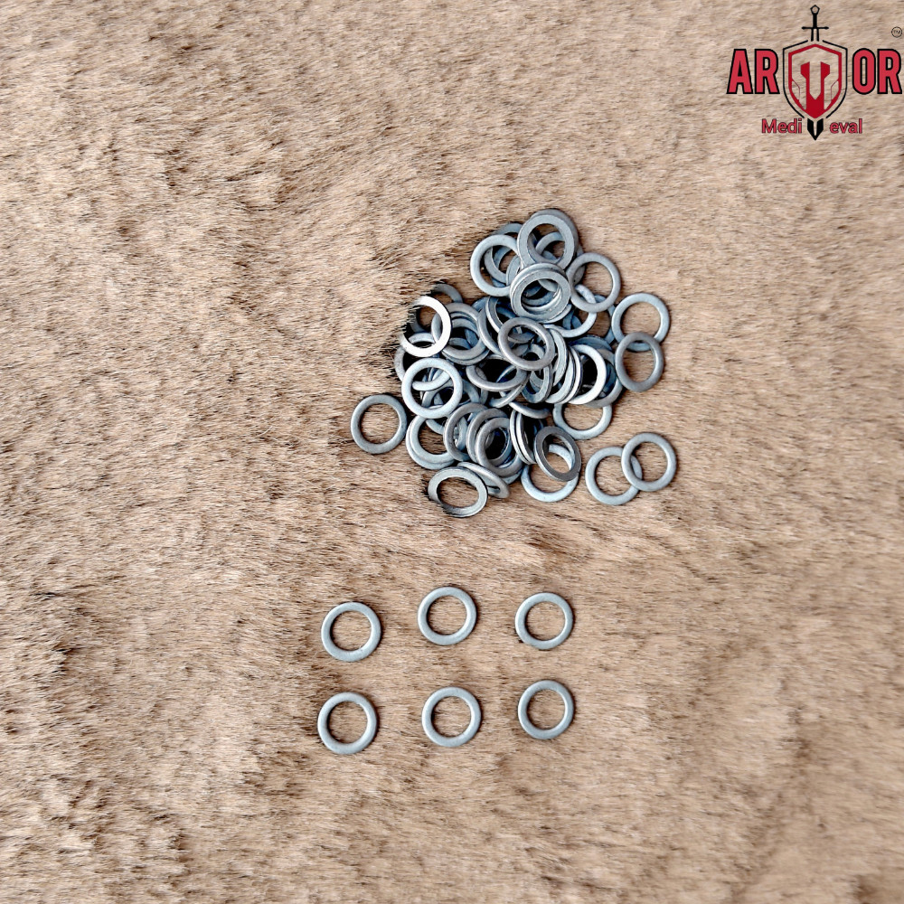 6 – 9 mm Solid Rings, Chainmail Rings Mild Steel, Loose ring Chainmails for Maki
