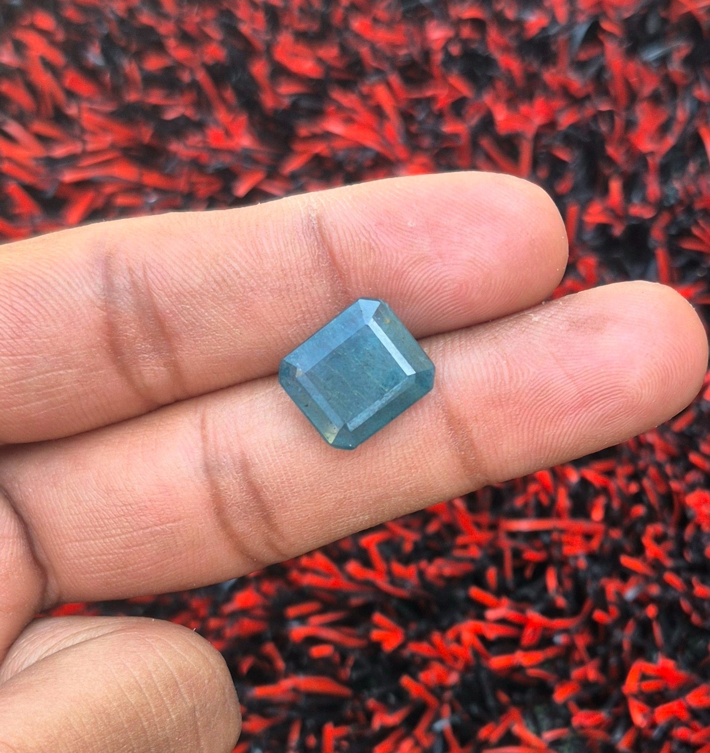 Natural Zambian Emerald Gemstone, Octagon Cut Loose Gemstone Making For Jewelry