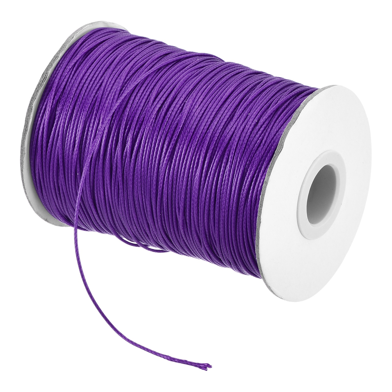 Dark Purple 1mm Waxed Cord 175 Yard Wax Bead Thread String for Jewelry Making