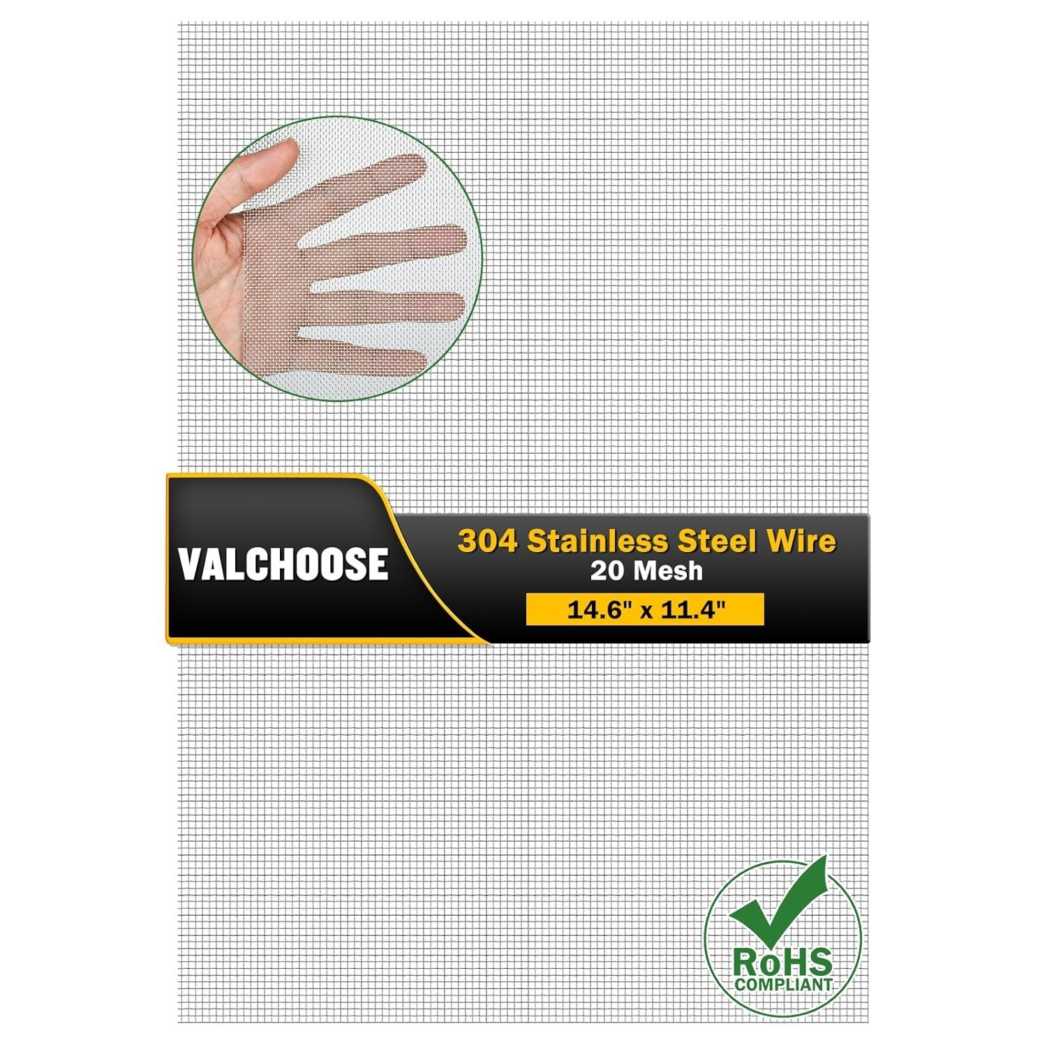 14.6″ x 11.4″ Heat-Resistant Stainless Steel Mesh – Perfect for Vents & Filters