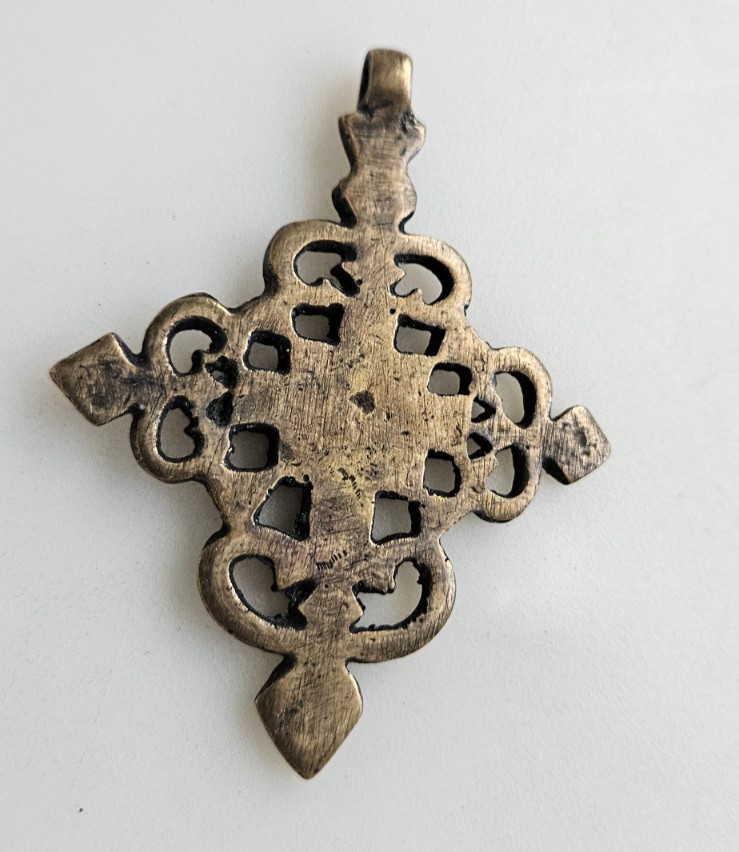 Ethiopian Coptic Cross pendant hand Made in Ethiopia African jewelry supplies