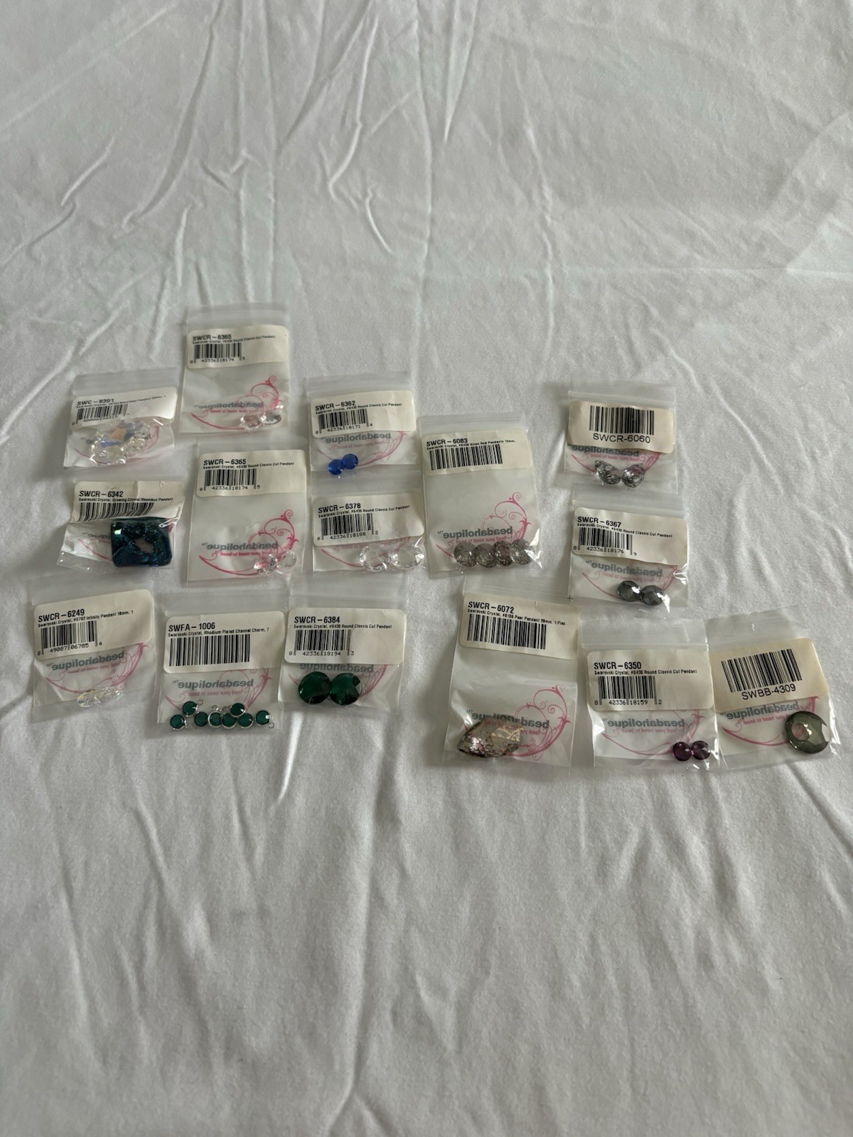 Vintage Swarovski Crystal Lot (Mixed Lot Of 33 Pendants, Round, Beads)