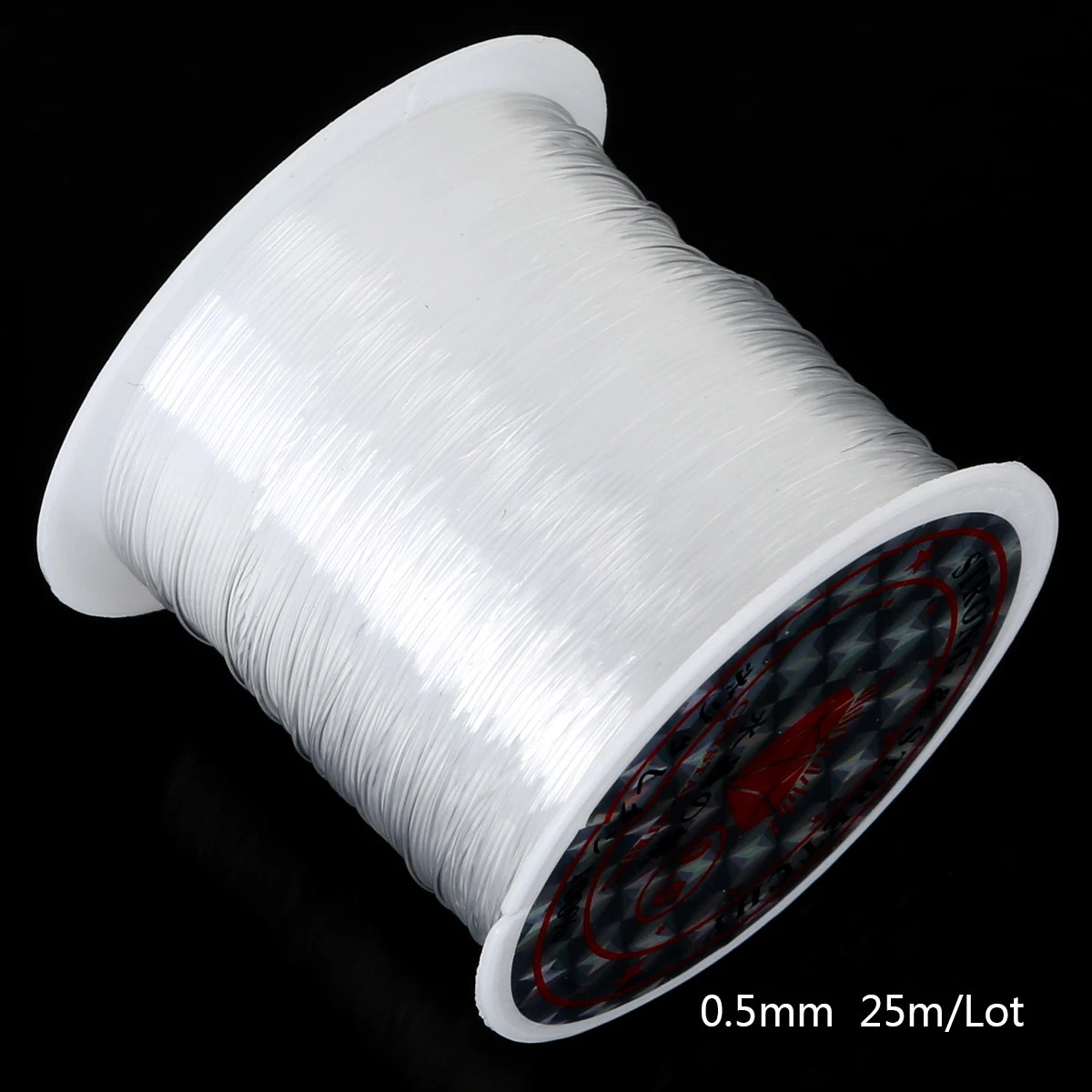 0.2-0.8Mm Clear Nylon Beading Line Non Elastic Invisible Jewelry String for DIY