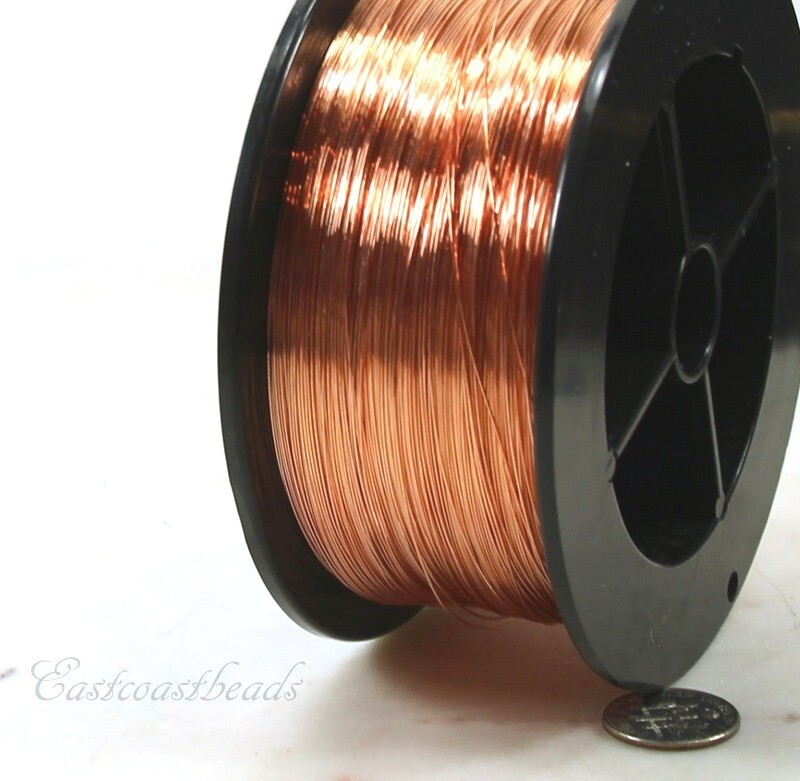 Copper Wire, 26 Gauge ROUND Dead Soft, Copper Jewelry Wire, 50 Feet, 06