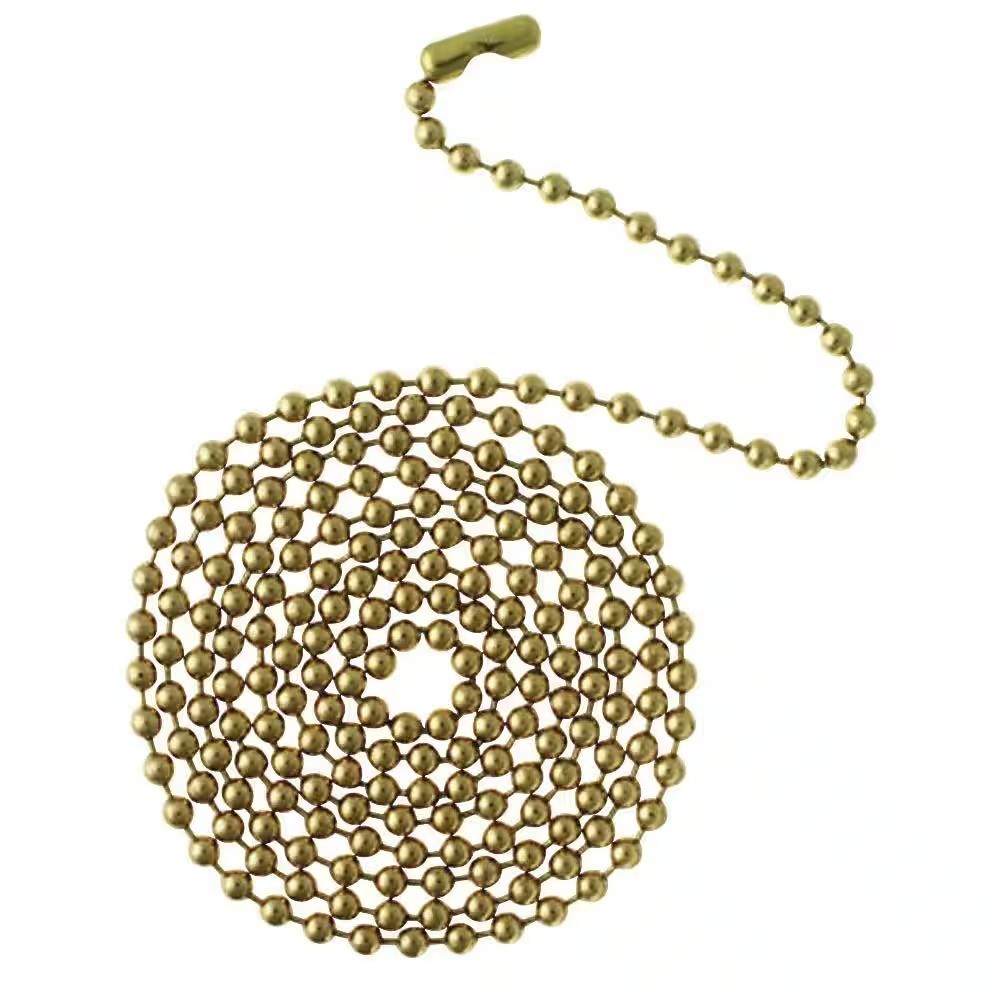 Commercial Electric 3 ft. Polished Brass Beaded Chain Connector light fixtures