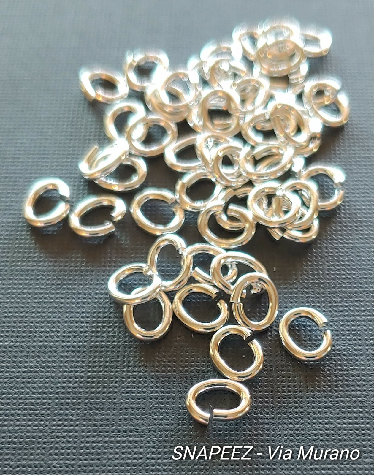 SNAPEEZ II ULTRAPLATE Oval – 99.9% Pure Silver Jump Ring 6x4mm. Made in USA.