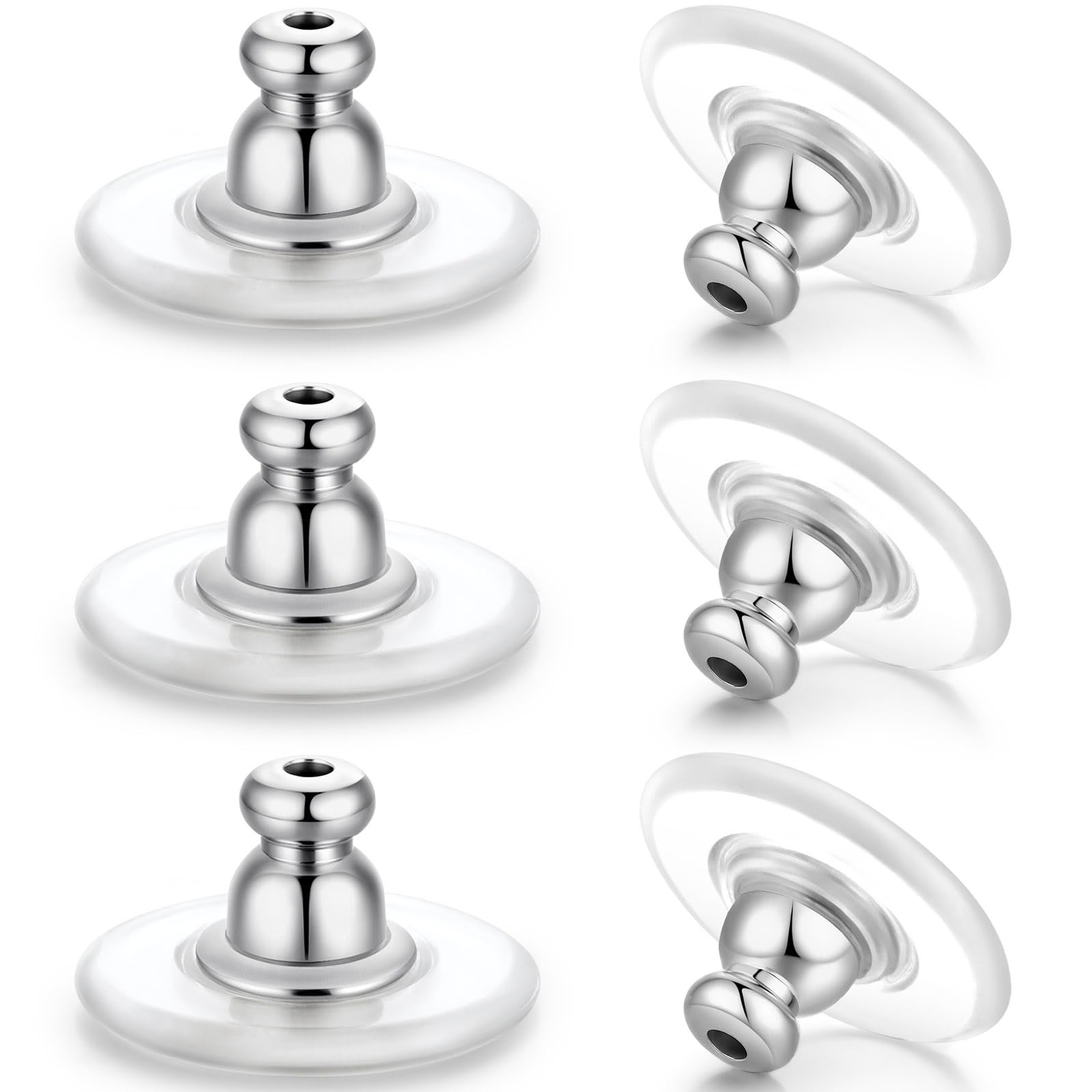 Earring Backs for Heavy Droopy Earrings – 12mm/0.47 Inch Large Secure Locking…
