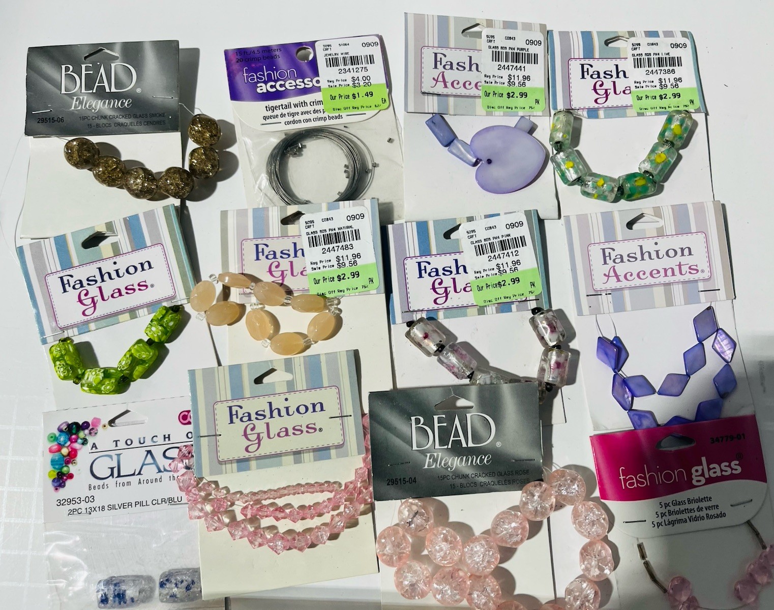 Jewelry Making Supplies Lot Of ~30 Glass Beads And Pendants Jewelry Craft
