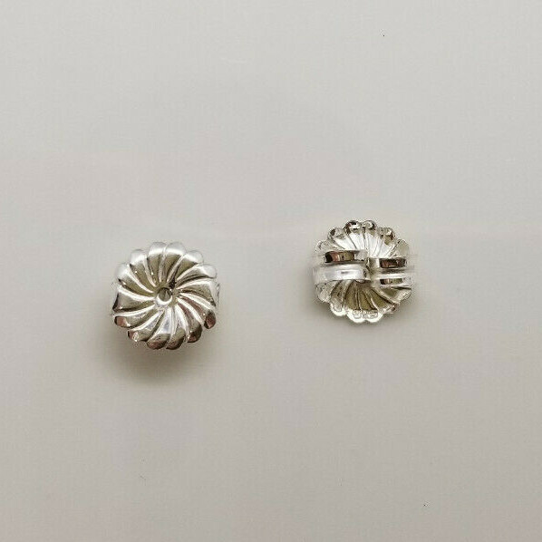 925 Sterling Silver 9.2mm Extra Large Premium Post Earring Backs 2 pcs #315