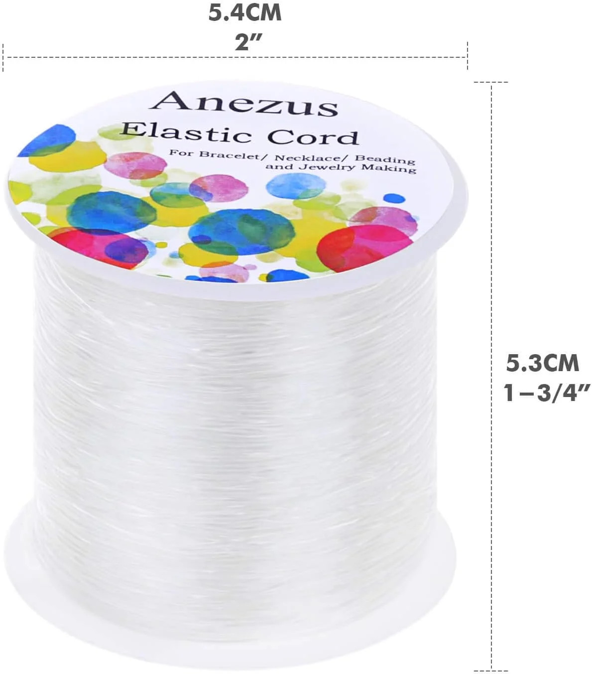 Elastic String for Bracelets,1mm Elastic Bracelet String Beading String Stretch