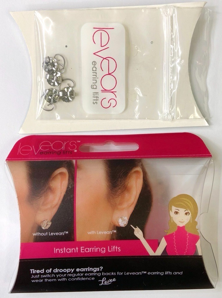 Levears 1 Pair Sterling Silver 2 Pair Stainless Steel Earring Lifts