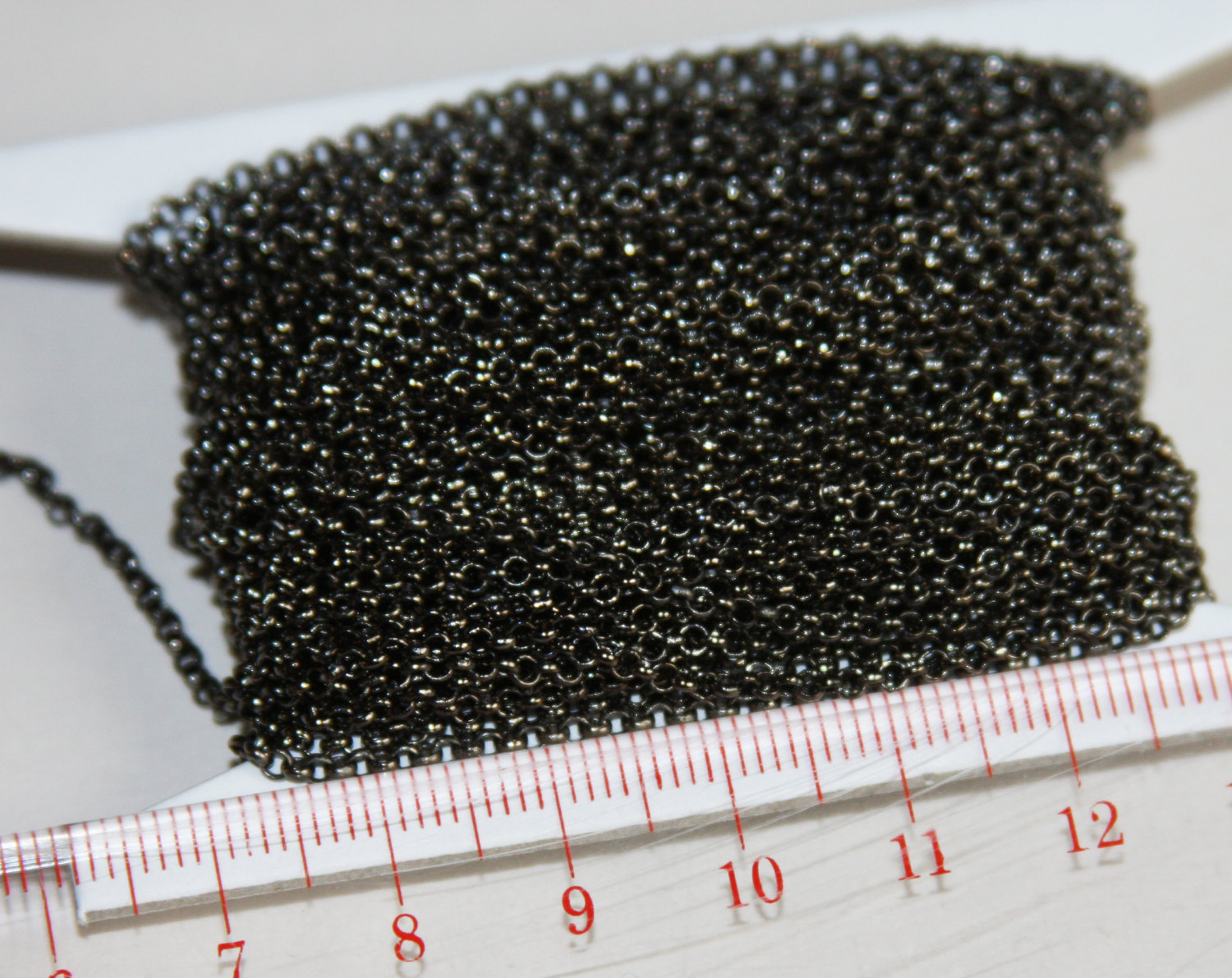 5ft of Brass Coated Iron Chain Rollo Chain 2mm available in 6 colors