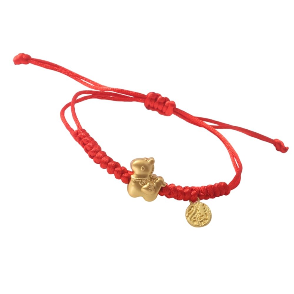 Chinese Year of the Horse Red String Bracelet – Golden Horse Charm Lucky Br – 07