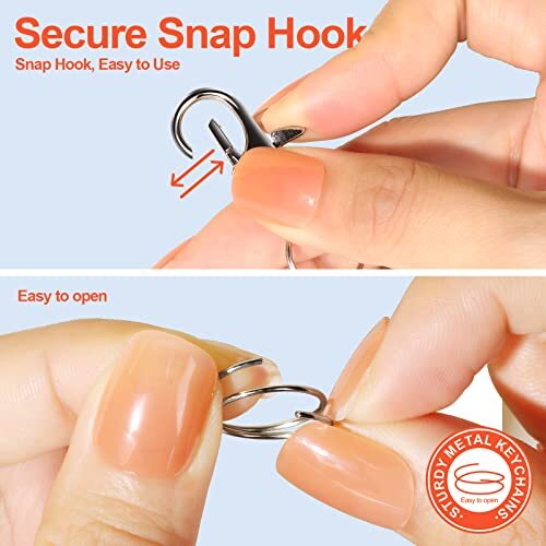 PCS Metal Swivel Snap Hooks and Key Rings, 30PCS Small Lobster Claw 60