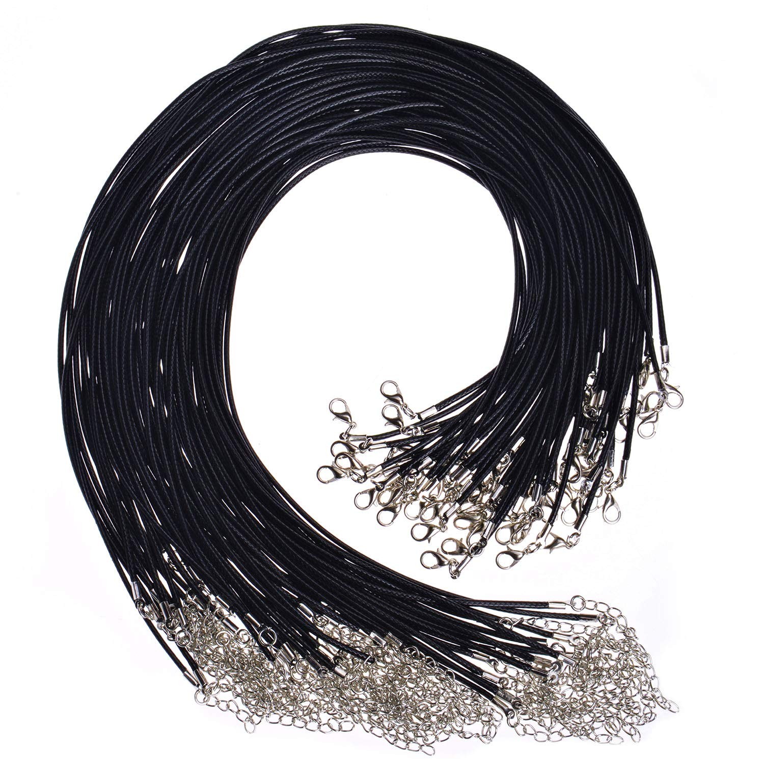 Necklace Cord for Jewelry Making 100Pcs Waxed String Bracelet Making Supplies