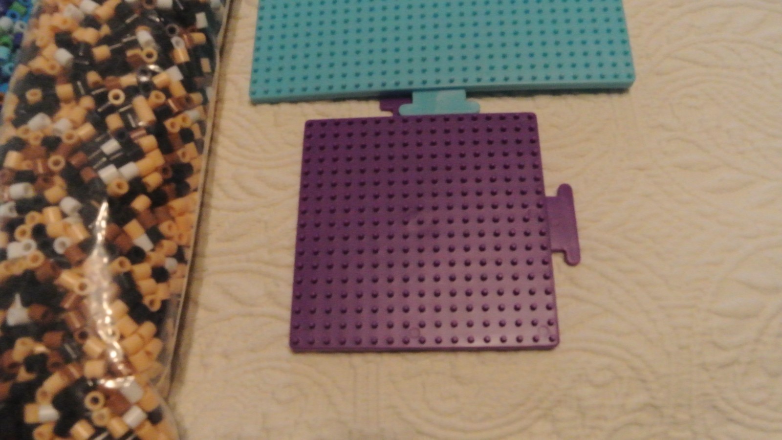 2 Pound Perler Beads Fuse Iron Melt Assorted Colors Lot, Peg Boards & Design