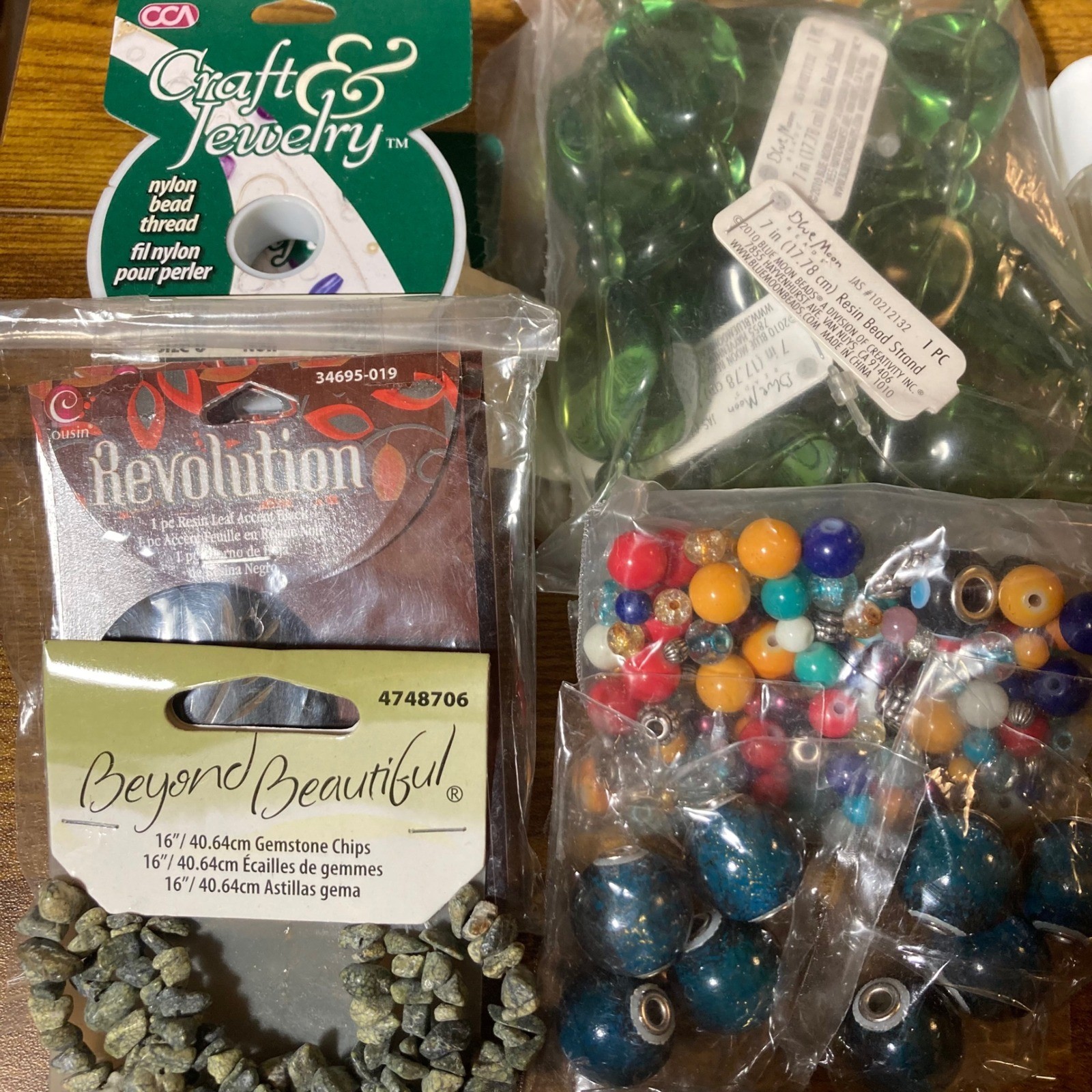 Jewelry Making Supplies Beads Charms Cords Findings Craft Kit Bundle