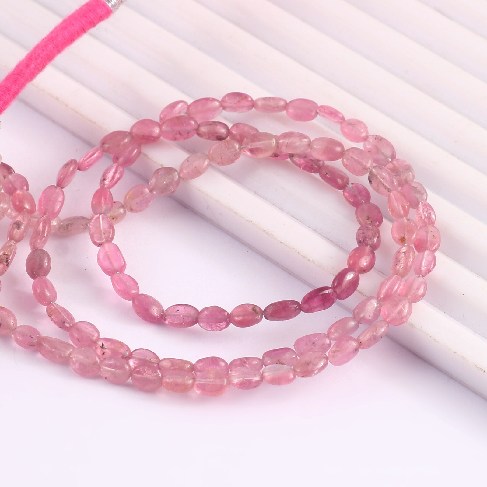 AAA Inch Natural Tourmaline Smooth Nuggets Beads Handmade Jewelry NB159