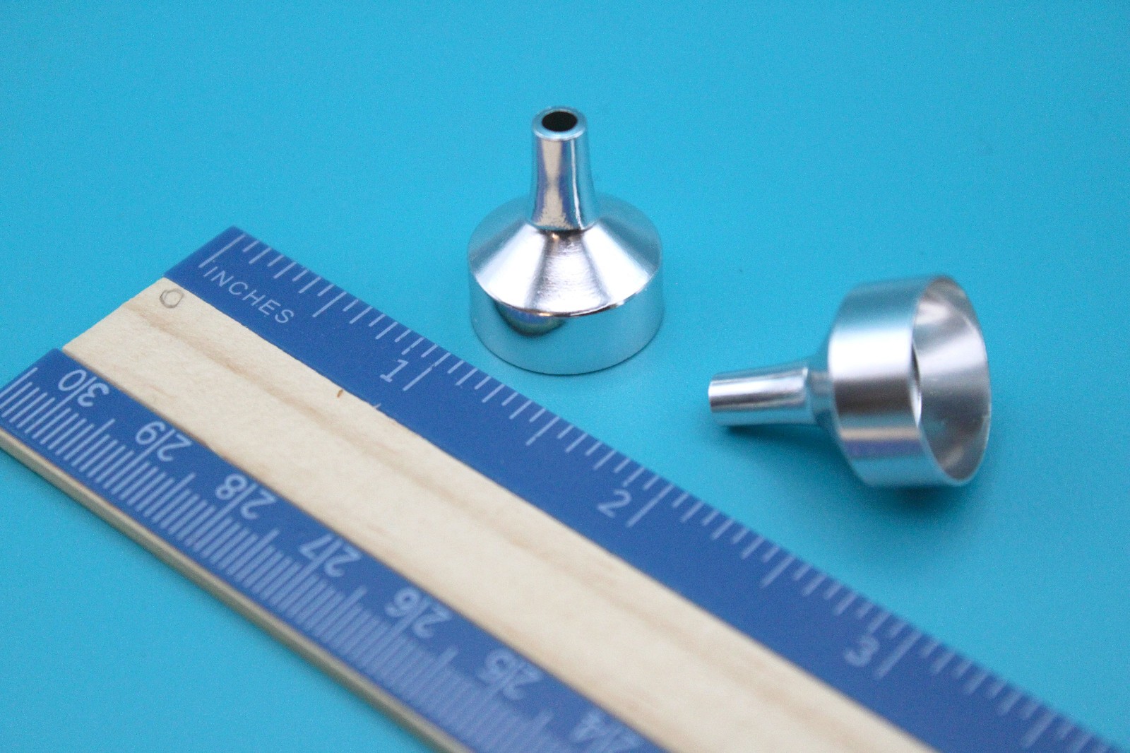 Aluminum Mini Funnel 2Pk for Filling Tiny Bottles, Essential Oils, Jewelry Charm