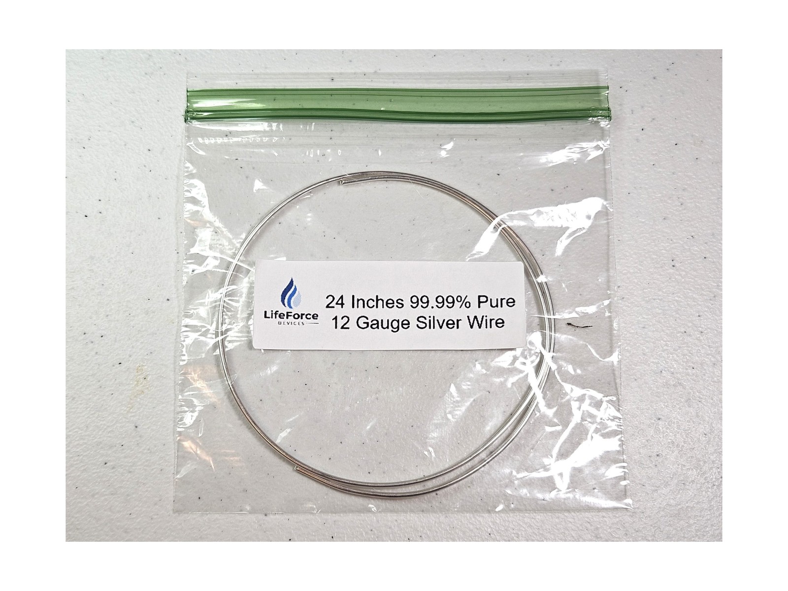 Pure Silver Generator Wire – 9999 Silver Electrode – Pre-Cut 24-Inch
