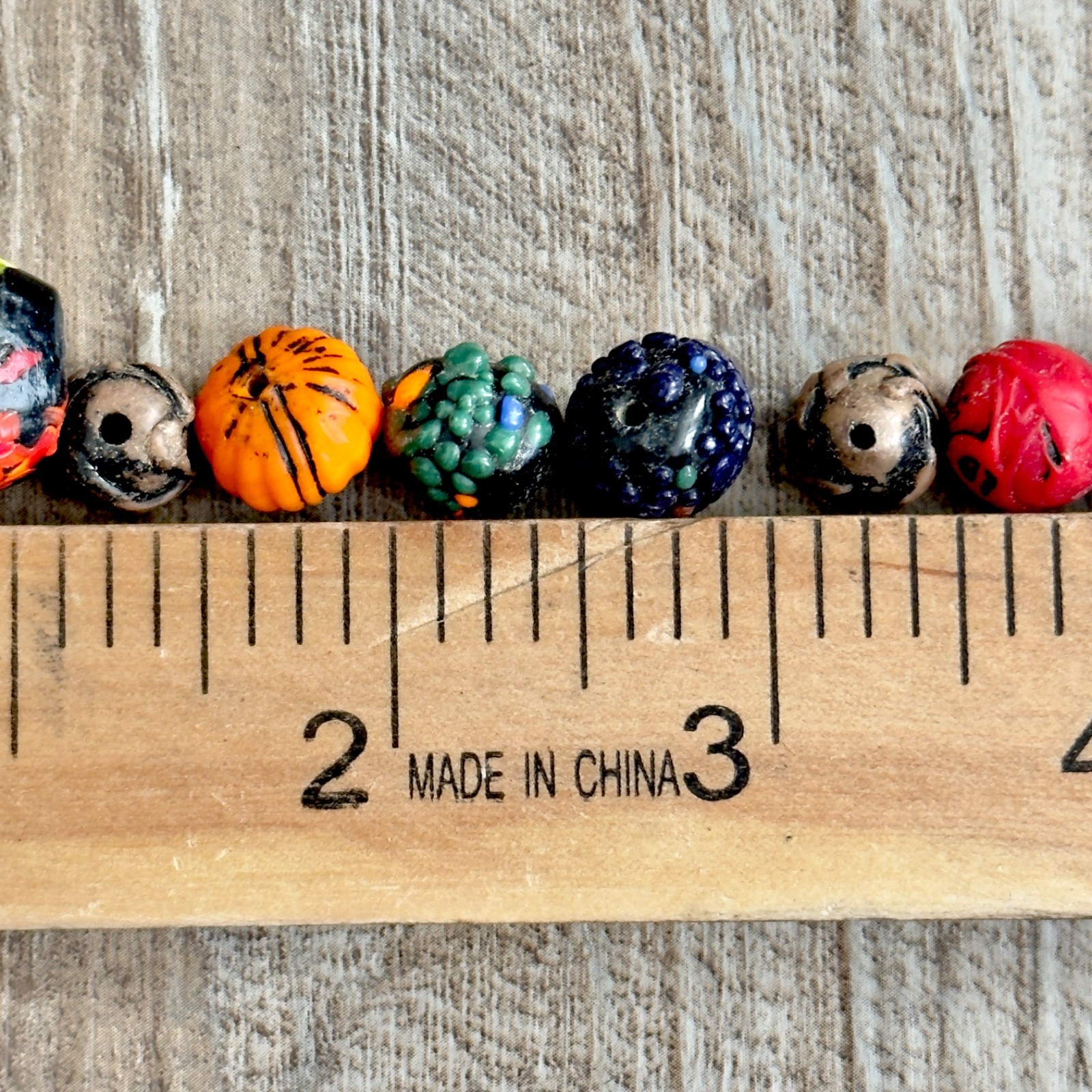 Artisan Handcrafted Glass Beads Multicolor Lot Imperfect