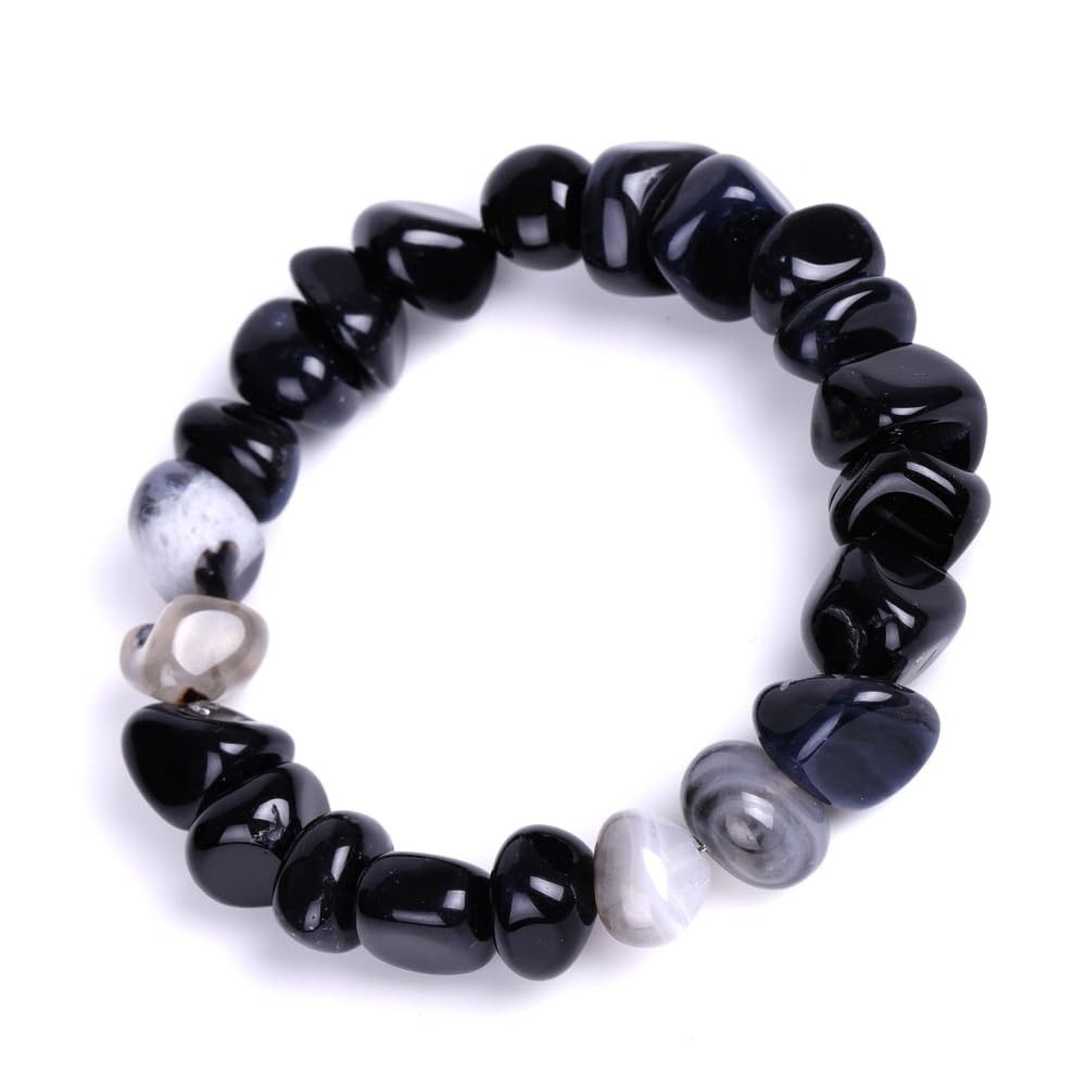 8mm 10mm 12mm Energy Power Crystal Chakra Reiki Healing Bracelets for Women Men