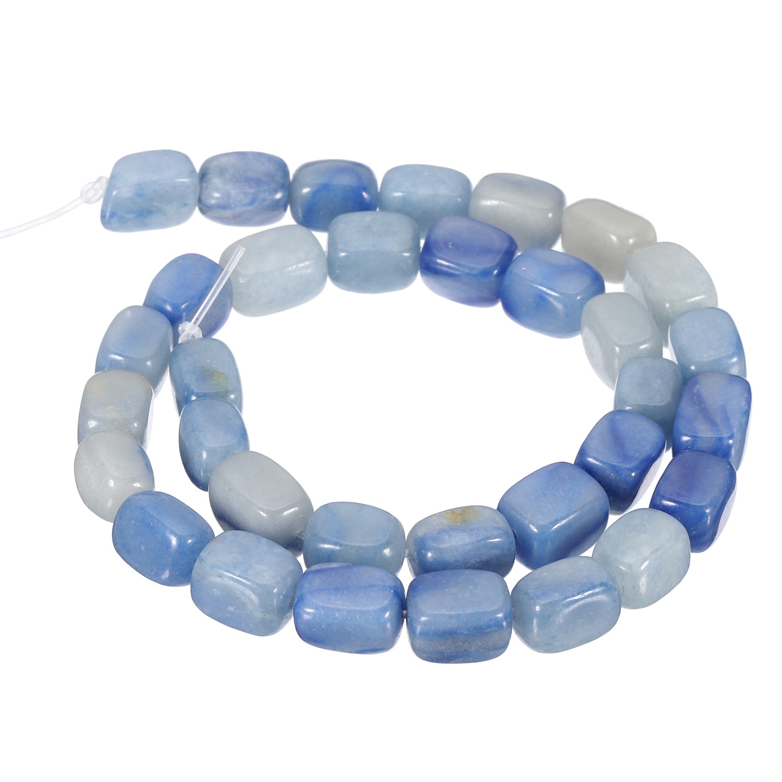Natural Stone Gemstone Beads 15″ 12x8mm Cuboid Spacer Bead, Sapphire Blue