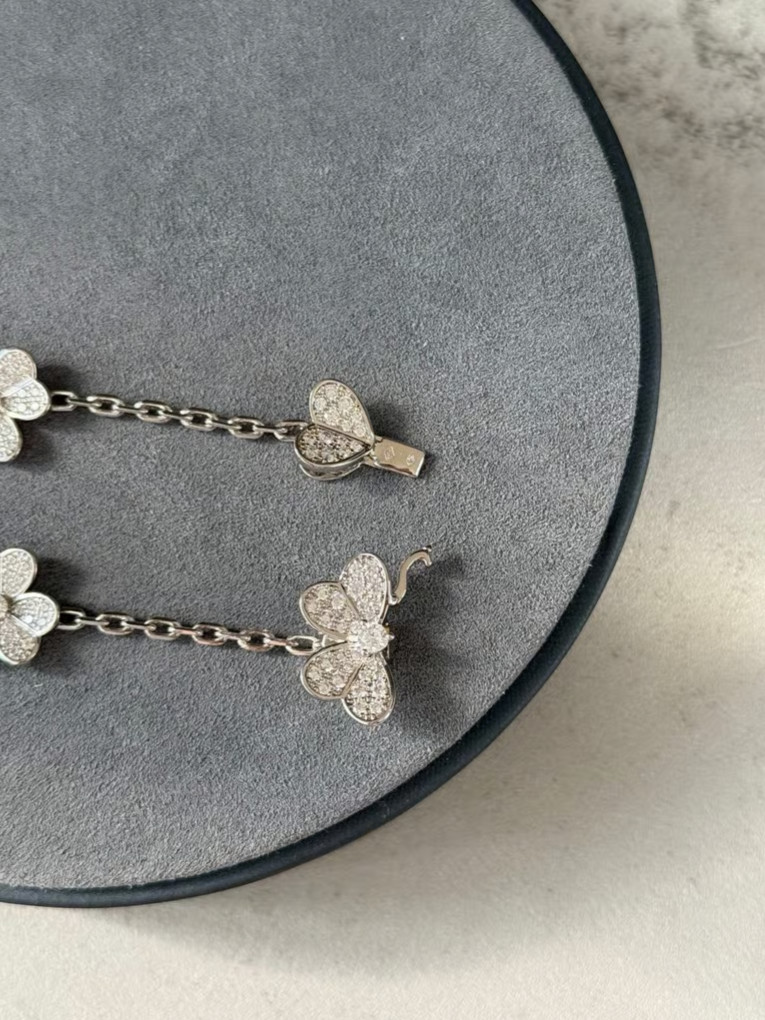 Frivole Flower cz 925 silver rose gold plated bracelet 17cm