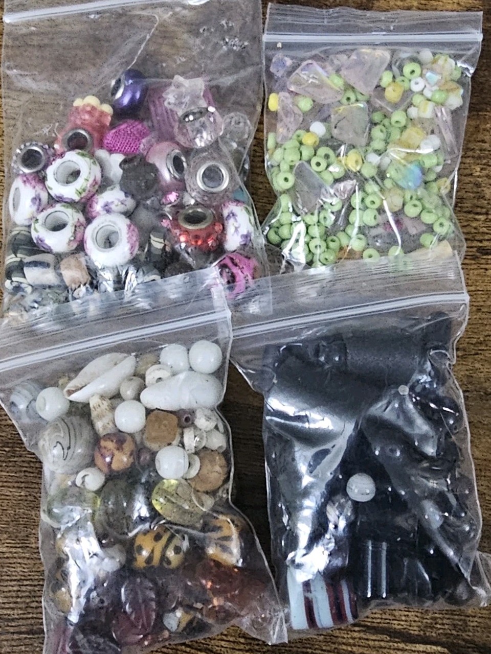 2 Pounds Glass Acrylic Wood Assortment Soup Crafters Heaven Lot