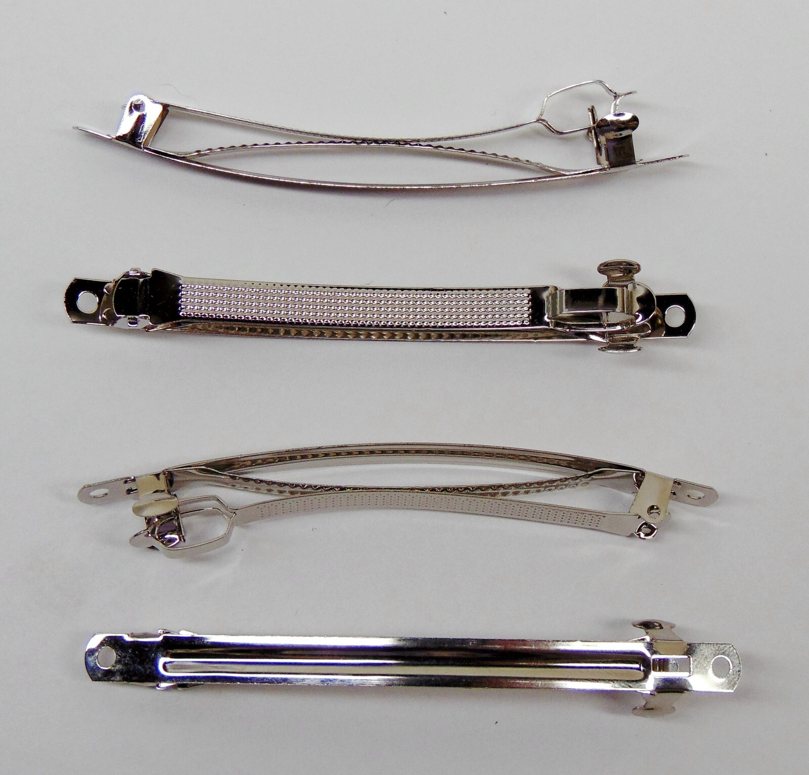 Hair BARRETTES Clips 4″  100mm French Style Nickel Silver Metal Blanks 10 to 100