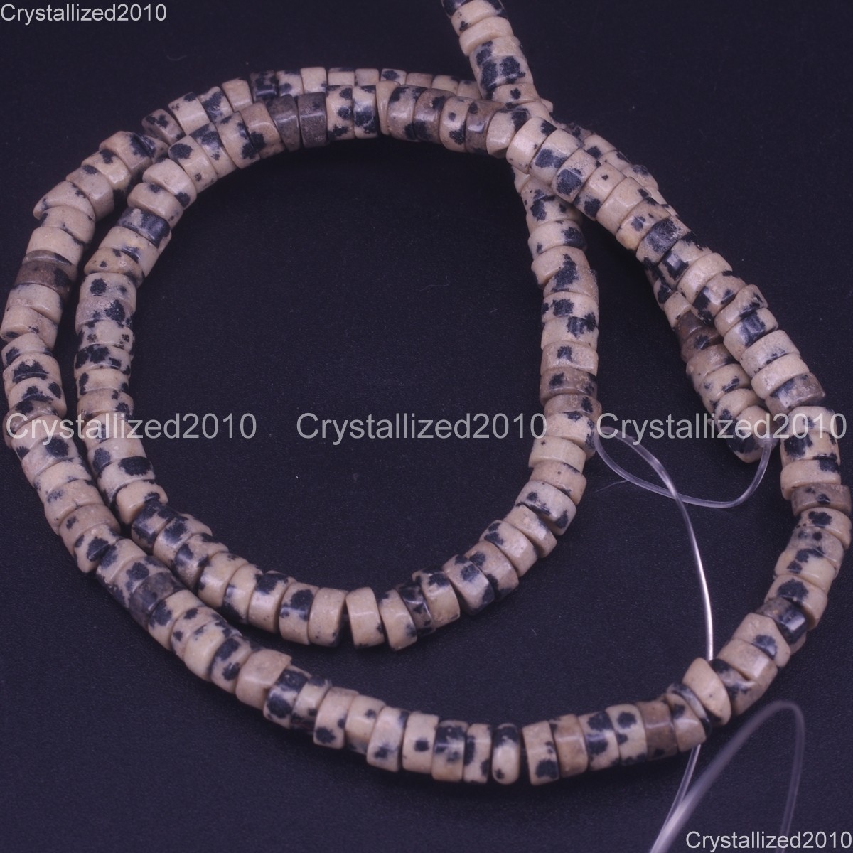 Natural Gemstones Heishi Cylinder Disc Spacer Beads Jewelry Making 2x4mm 15.5″