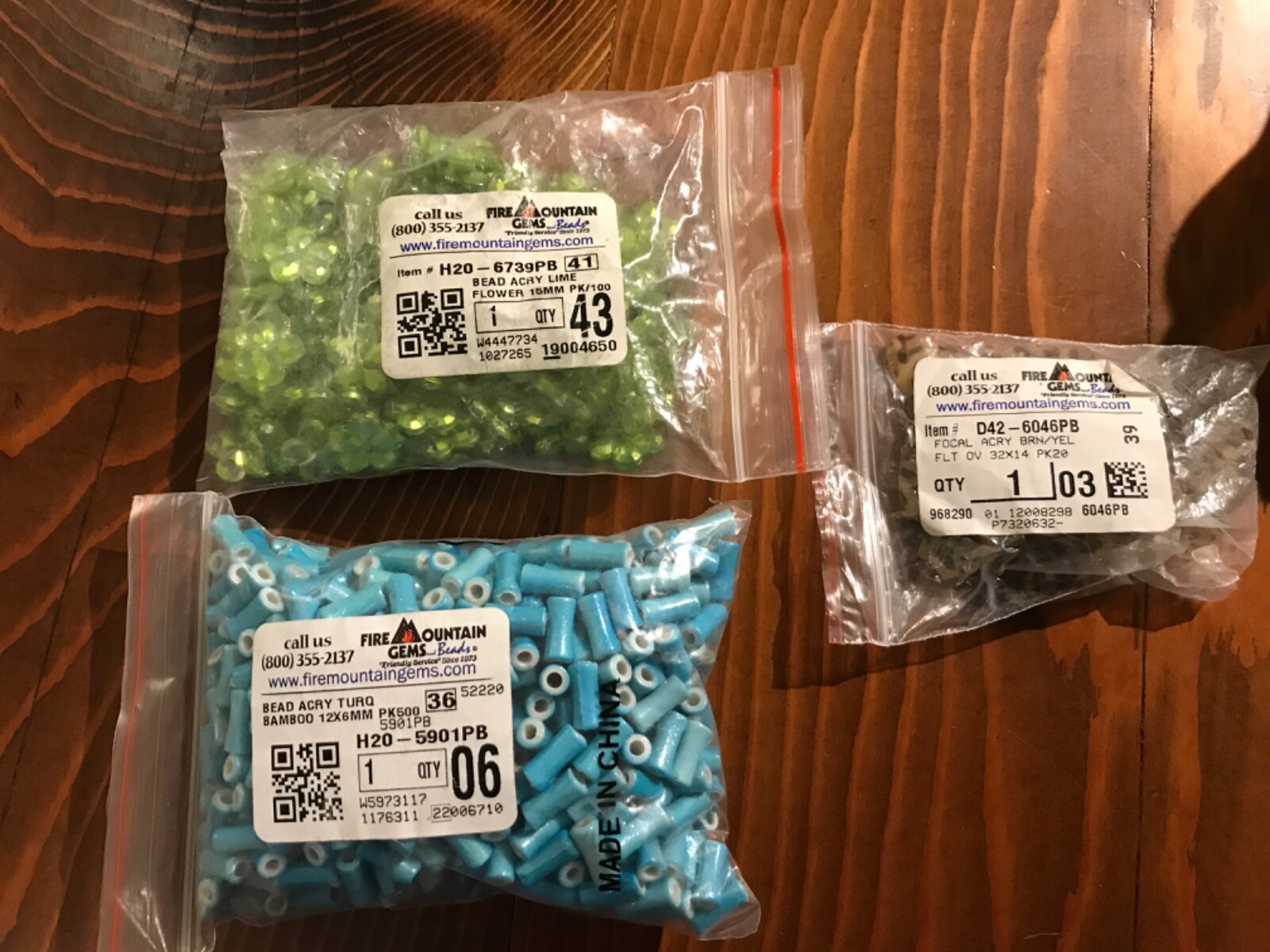 Fire Mountain Gems And Beads & DIY Lot Green Blue