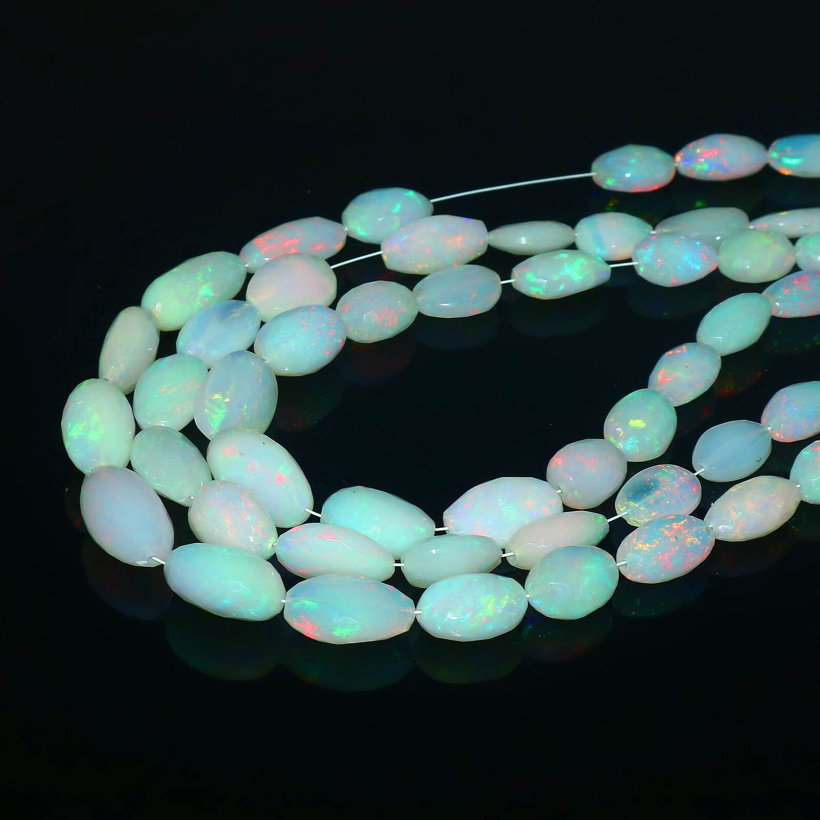 Top Quality 82 Cts Ethiopian Opal Beads Nuggets Necklace Beads NB255