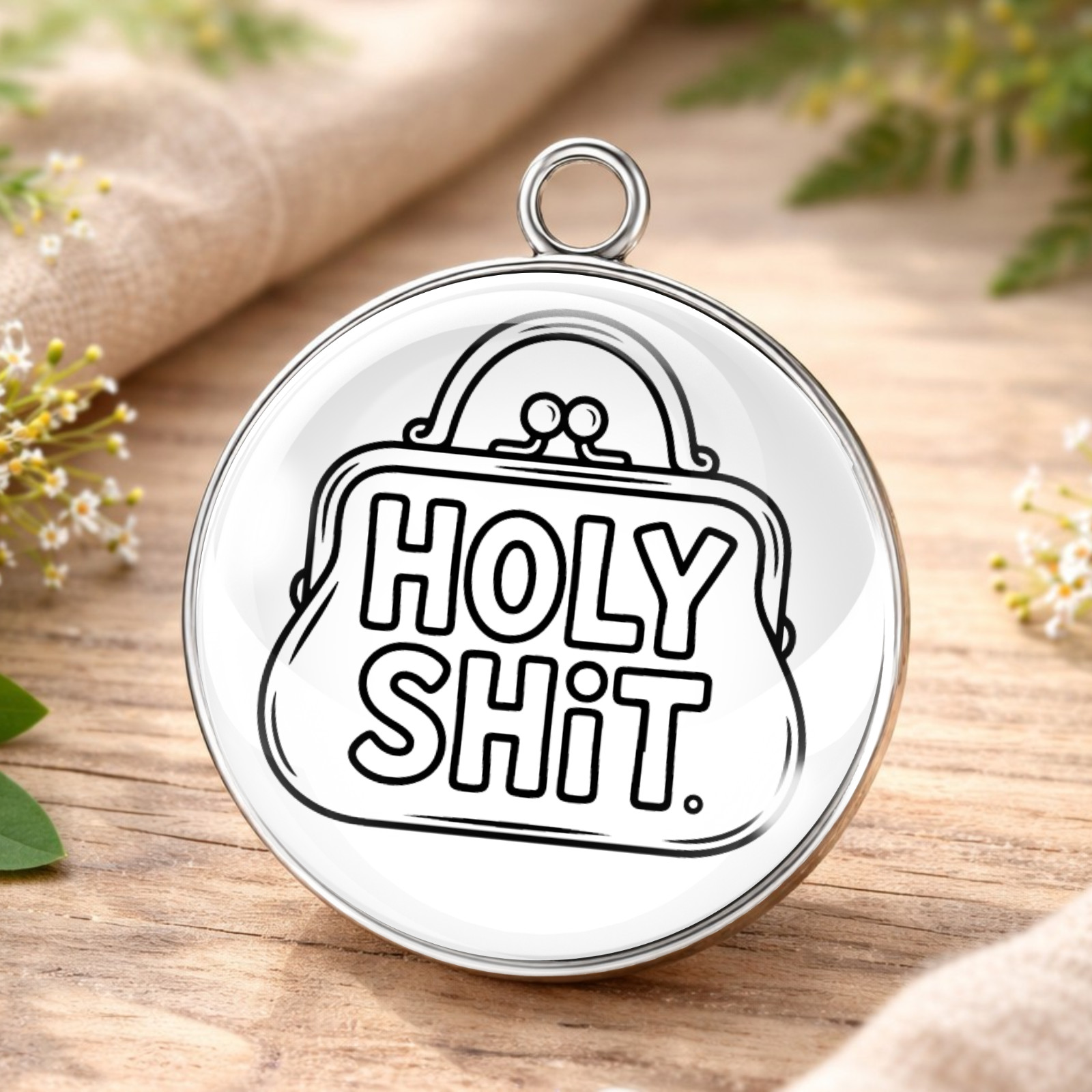 Crude & Rude Quote Charms – Funny Adult Glass Cabochon Charms | DIY Jewelry