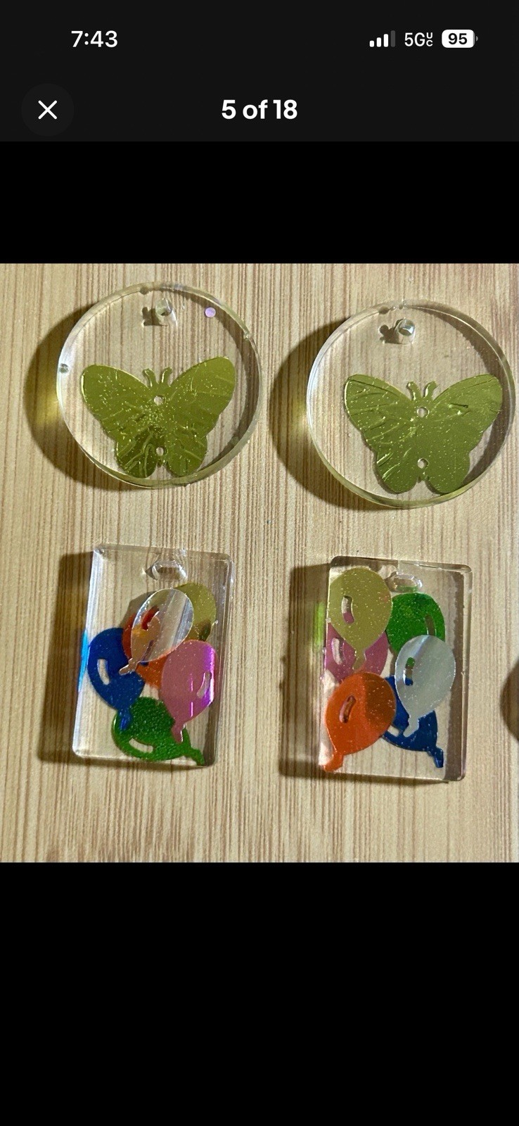 25 Clear Resin Pendants For Jeweler Making