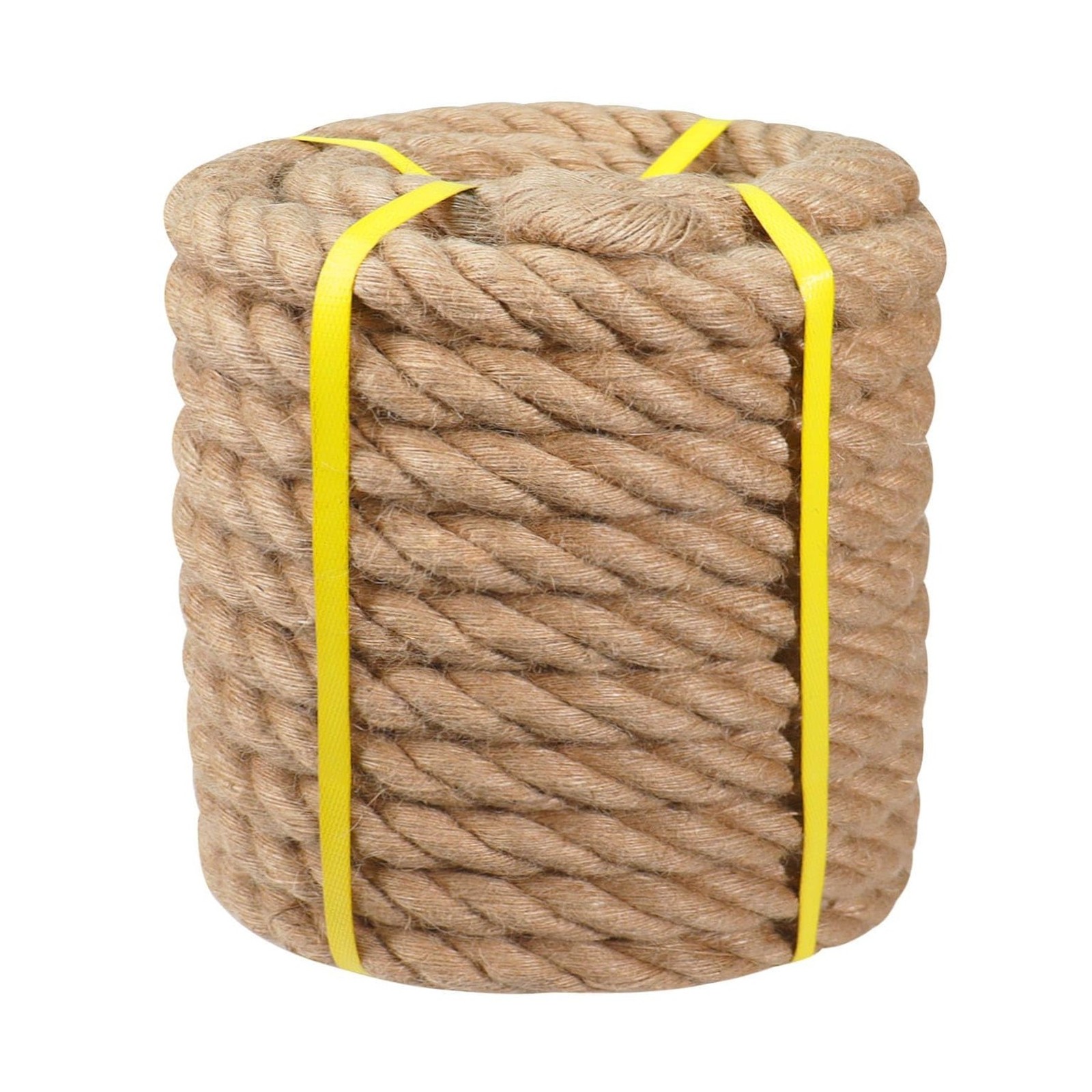 Natural Hemp Rope – 2 Inch x 100 Feet – Heavy Duty Jute Manila Rope for Docks…