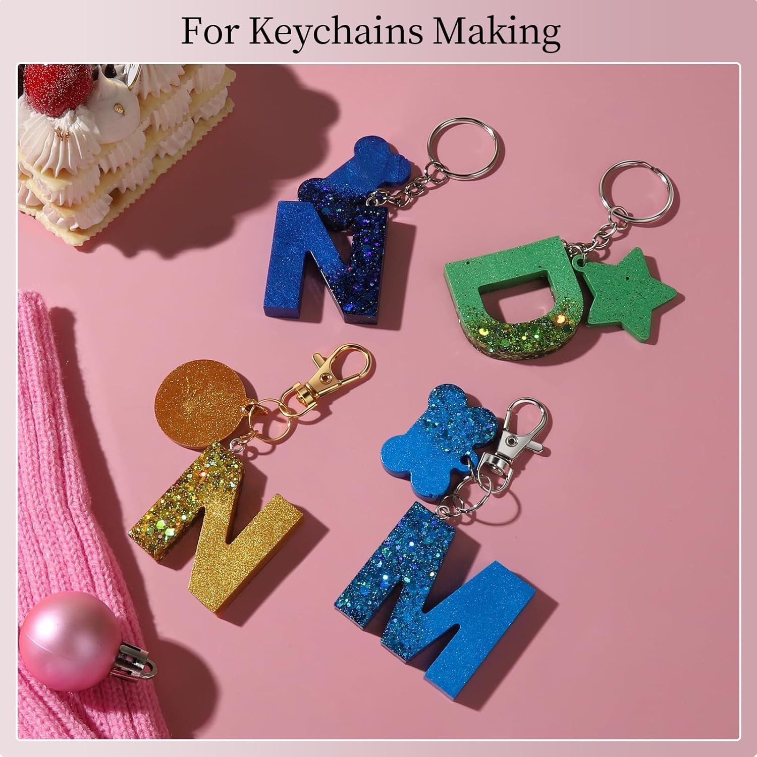 968pcs Jump Rings Jewelry Making Kit with Clasps Gold Silver Rings for Necklace