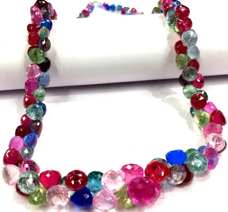 AAAA+QUALITY Extremely Beautiful Multi Sapphire Beads Faceted Sparkling Beads.