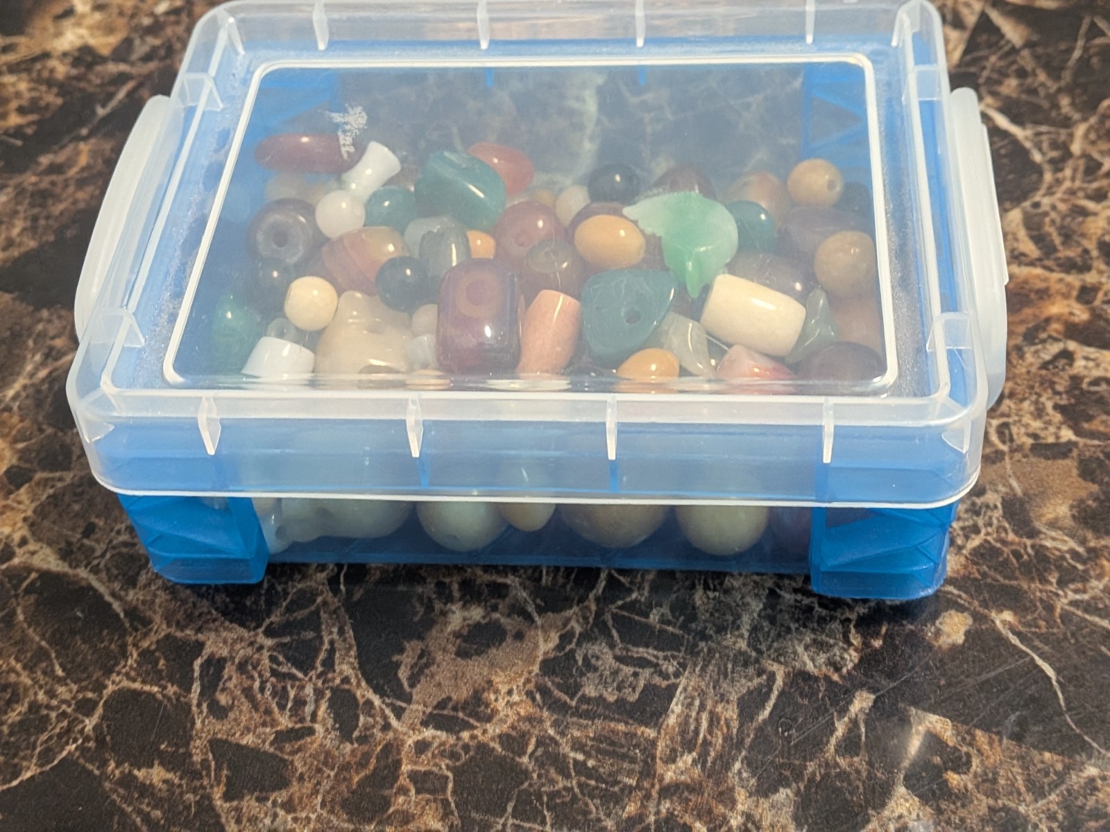 Assorted Elegant Set of Chinese Jade Beads for Bracelets (Box Included)