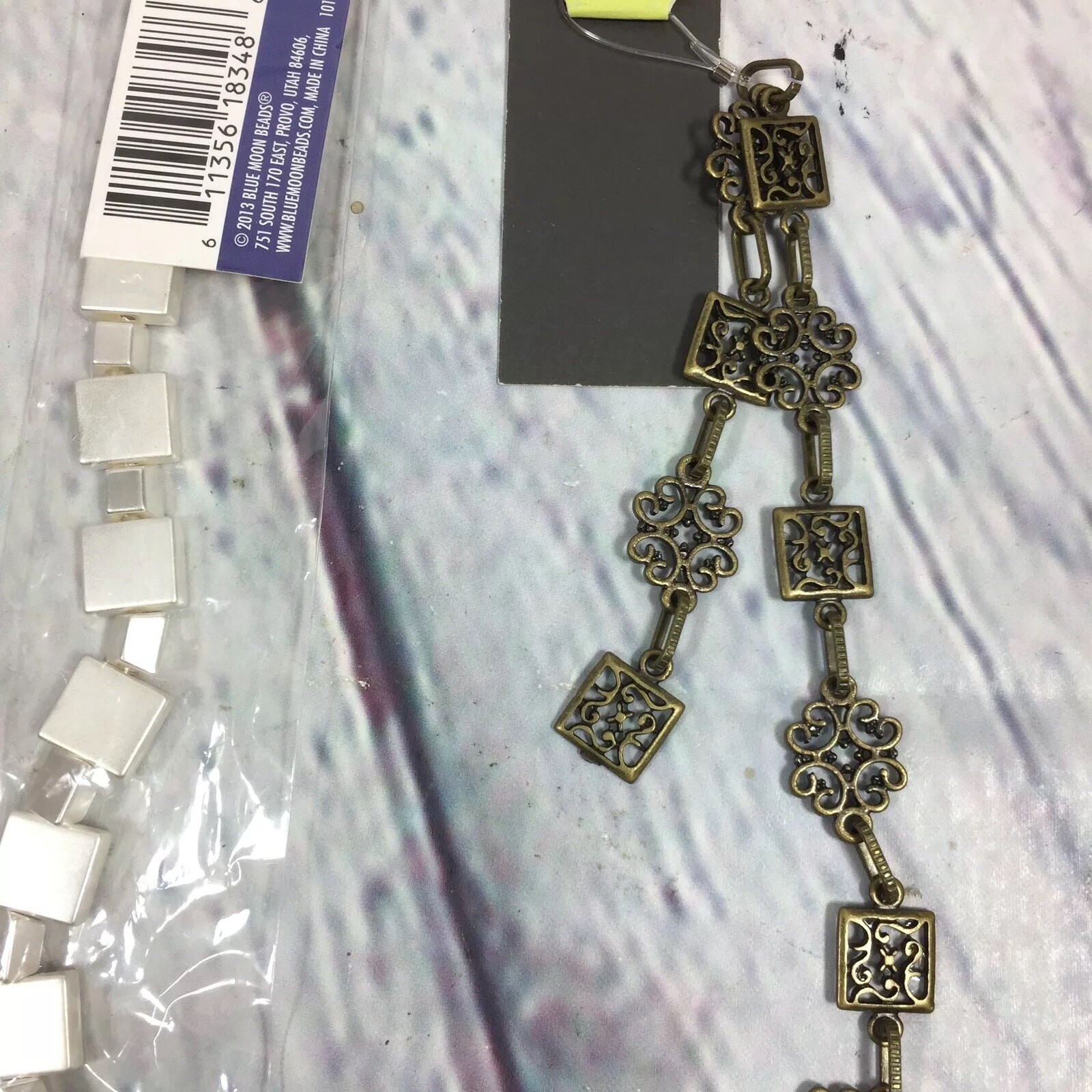 Jewelry Making Craft Supply Lot New in Original Package – Chains Beads Charms 7