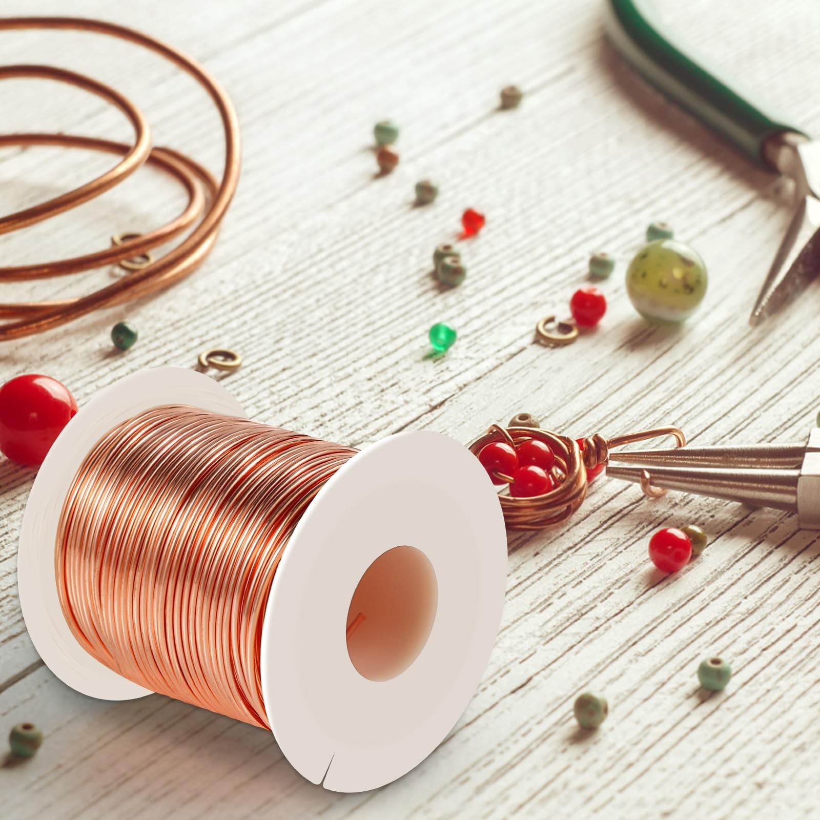 Dead Soft Pure Copper Wire 1 LBS Spool For Jewelry Making Crafts Floral 16G 127′