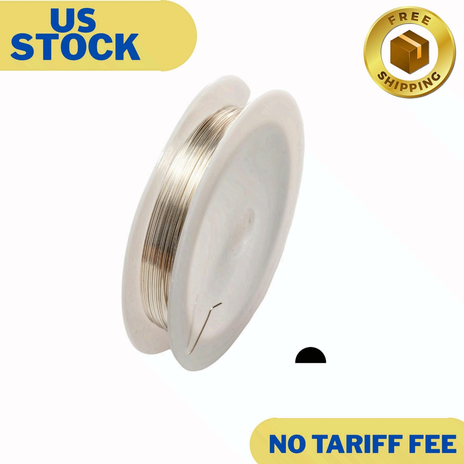 24 Gauge, 925 Sterling Silver Wire (Half Round) Dead Soft Made in USA – 25FT