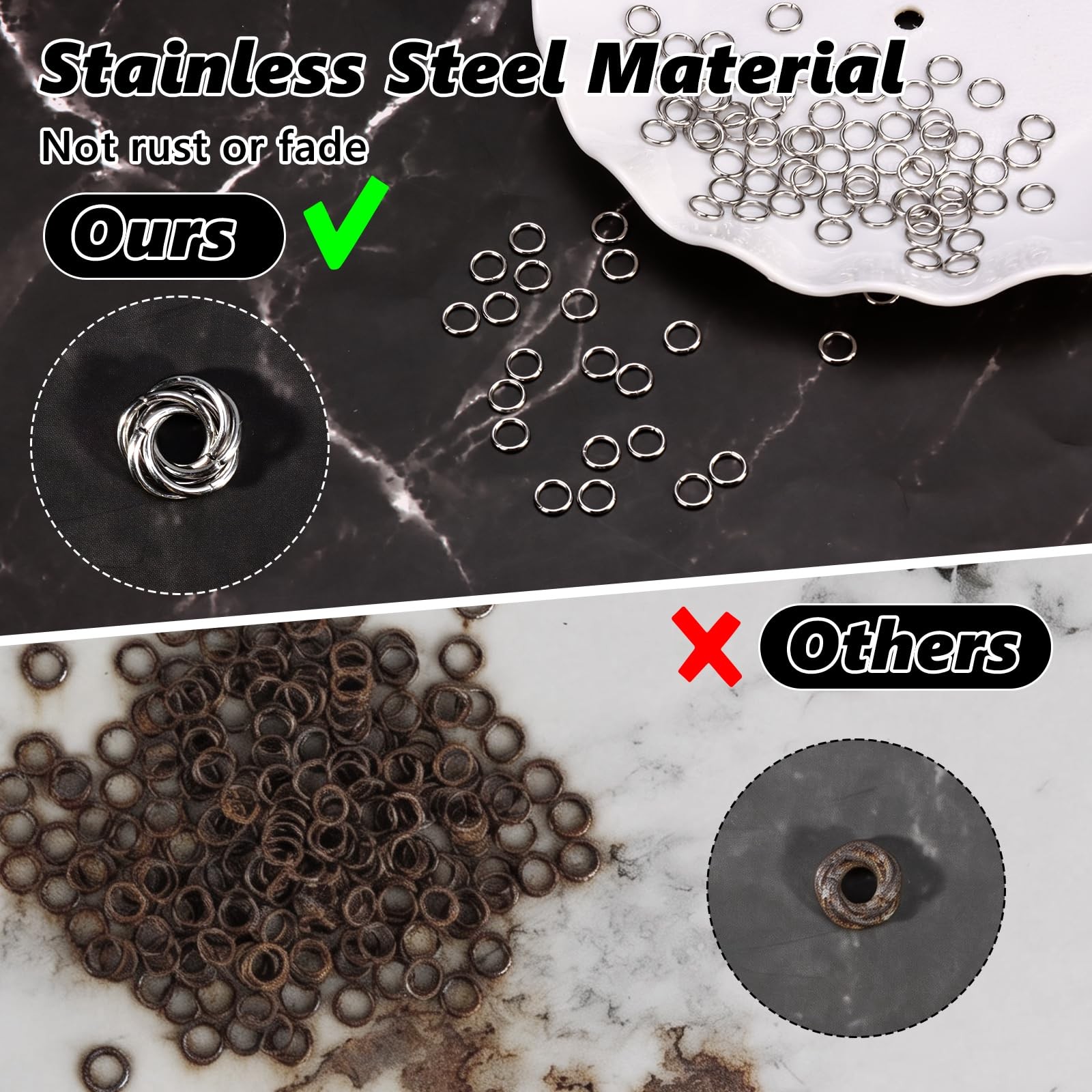12500+ Pcs Chainmail Kit Stainless Steel Chainmail Jump Rings Bulk Chainmail …