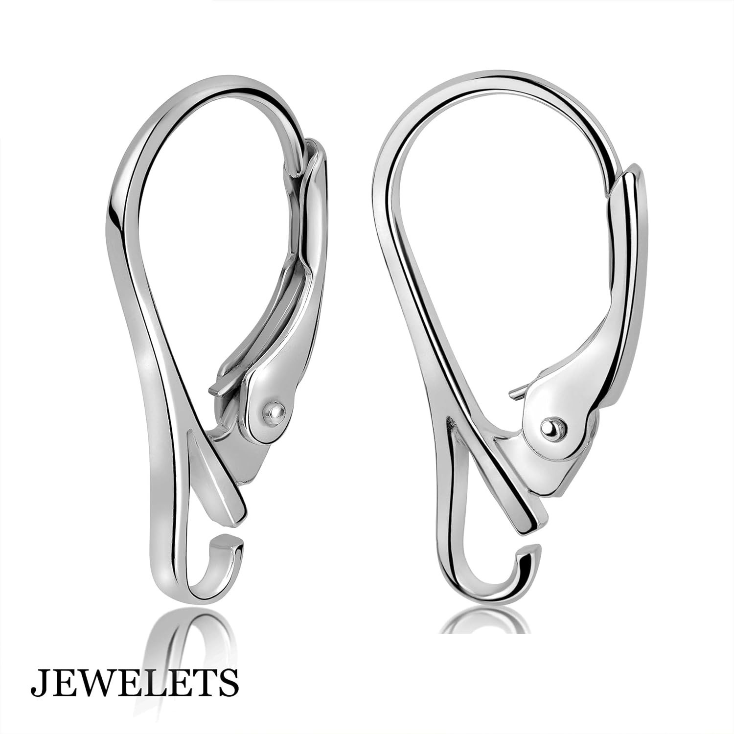 Modern 925 Silver Leverback Earrings Hooks – Perfect for Jewelry Repair