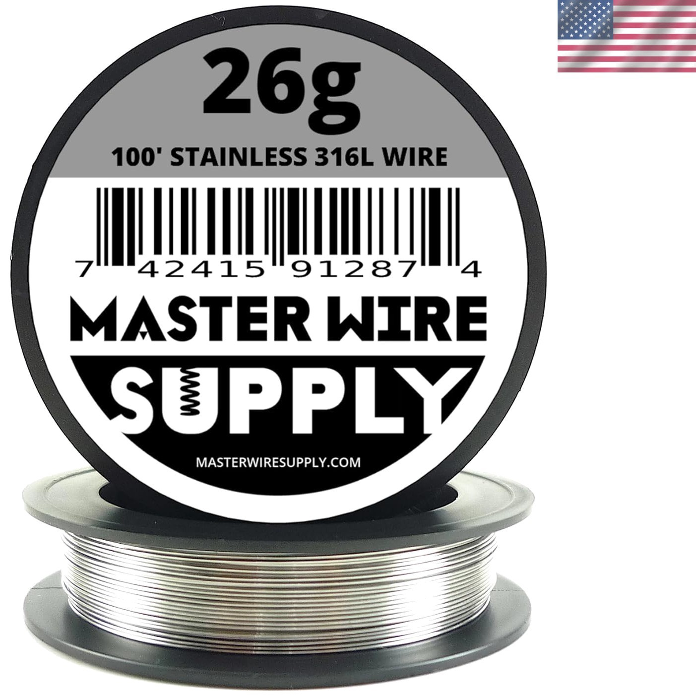 100ft 26 Gauge Annealed Stainless Steel Wire 316L – Ideal for Jewelry & Repairs